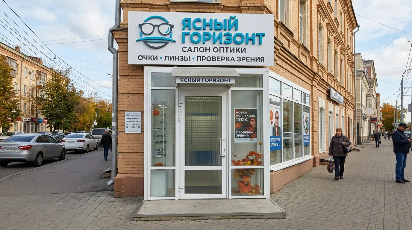 Цельностеклянная витрина премиального бутика