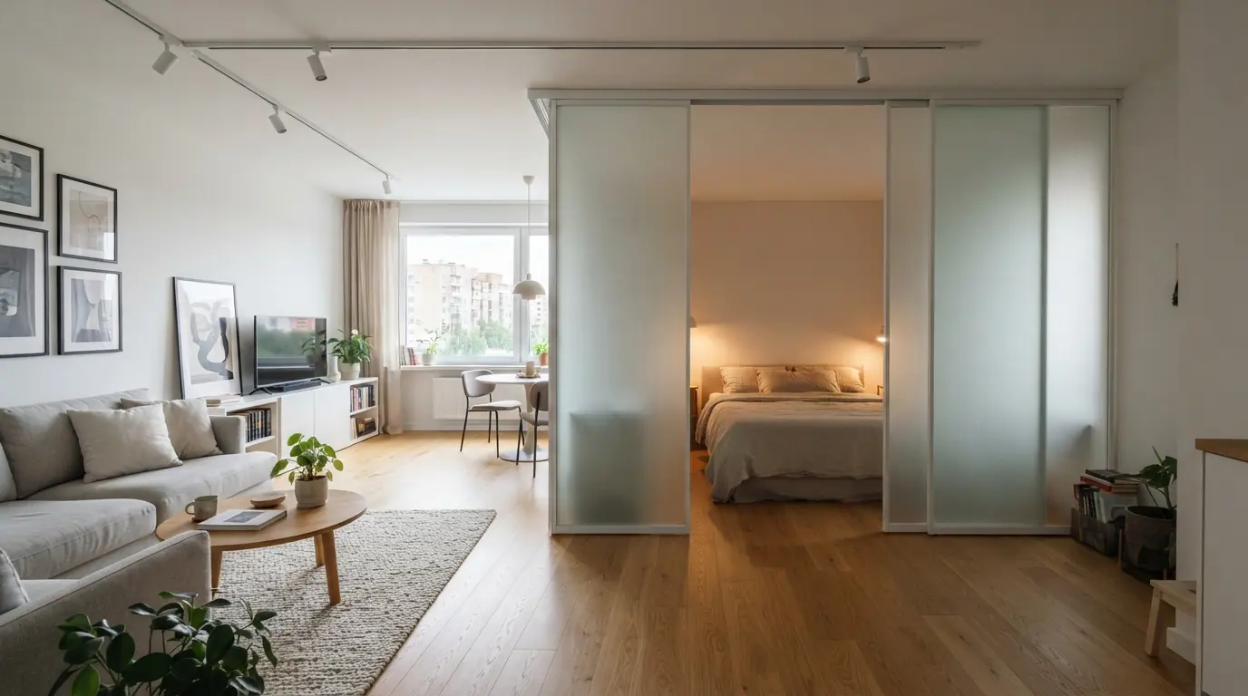 Раздвижная дверь-купе в прихожей